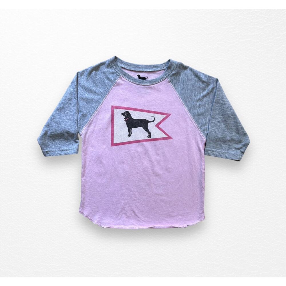 The Black Dog Raglan Tee, Size 6
